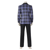 The Penguin (2024) Oswald Cobblepot Purple Plaid Suit Outfits Cosplay Costume